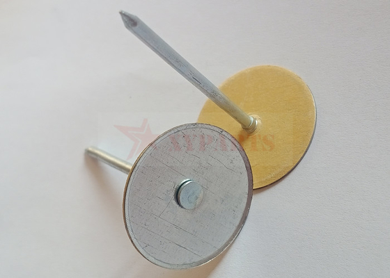 Гальванизированная сталь 2&quot; штыри сварки полукруглой головки с бумажной шайбой для обеспечивать изоляцию
