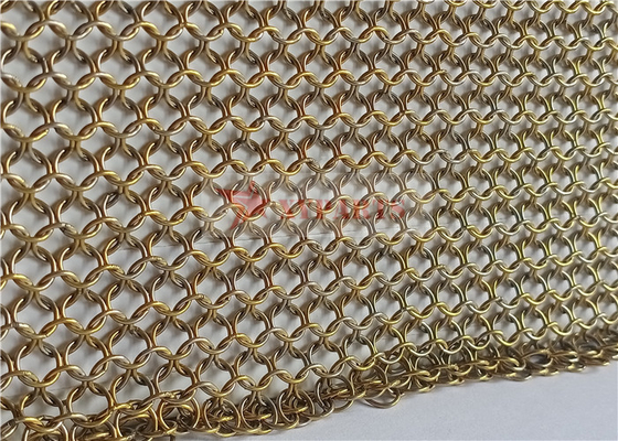 Сваренный тип нержавеющая сталь занавеса сетки кольца 0.8x7mm для экранов безопасности