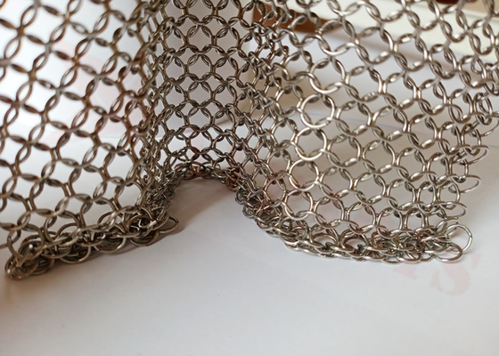 Drapery сетки кольца нержавеющей стали 0.8x7mm для украшения офисных зданий