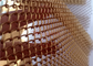 Анодированный алюминиевый цвет золота занавесов сетки металла катушки для архитектурноакустического украшения