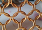 Занавес 15мм сетки кольца металла розового золота для дизайна архитектуры